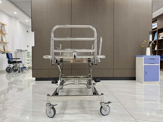 উচ্চ মানের স্টেইনলেস স্টীল জরুরী স্ট্রেচার ট্রলি স্টেইনলেস স্টীল গার্ডিল