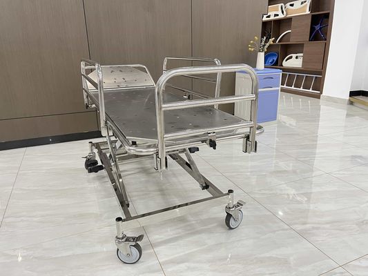 উচ্চ মানের স্টেইনলেস স্টীল জরুরী স্ট্রেচার ট্রলি স্টেইনলেস স্টীল গার্ডিল