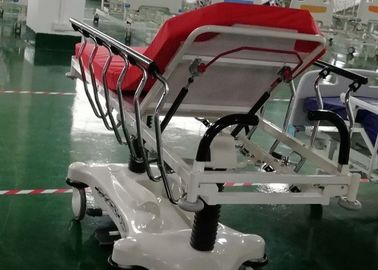 লাল রং এবিএস লাক্সারি স্ট্রেচার হাসপাতাল জরুরী বিছানা, পরিষ্কার করা সহজ