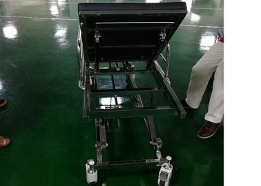 304 স্টেইনলেস স্টীল জরুরী স্ট্রেচার ট্রলি, জরুরী Gurney আকার 1930 * 750