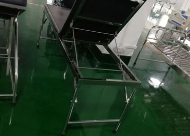 কালো গদি মেডিকেল পরীক্ষার পালঙ্ক, হাসপাতালের পরীক্ষার বিছানা সামঞ্জস্যযোগ্য