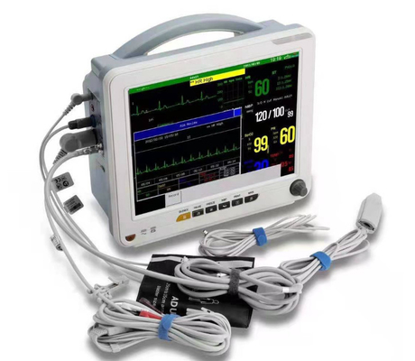 বাড়ির জন্য পোর্টেবল ECG মেডিকেল ডিভাইস অল ইন ওয়ান ডিটেক্টর অফ-হোয়াইট ABS উপাদান
