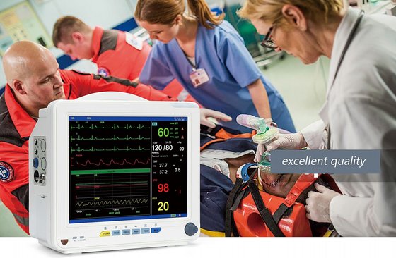 বাড়ির জন্য পোর্টেবল ECG মেডিকেল ডিভাইস অল ইন ওয়ান ডিটেক্টর অফ-হোয়াইট ABS উপাদান